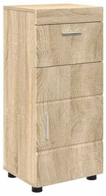 vidaXL Ντουλάπι Μπάνιου με πόρτα TULUM Sonoma Δρυς 37 x 31.5 x 82 εκ