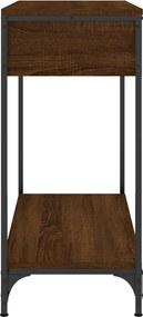 vidaXL Τραπέζι Κονσόλα Καφέ Δρυς 75x34,5x75 εκ. Επεξεργασμένο Ξύλο