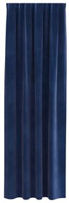 vidaXL Κουρτίνες με κουρτίνες 2 pcs Σκούρο Μπλε 140 x 225 cm Βελούδο