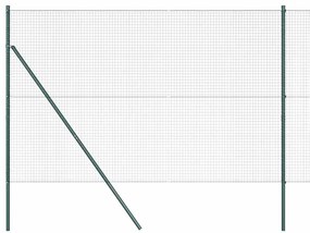 vidaXL Στύλος Περιφράξεων Πράσινο 10 x 1,6 μ (25 x 25 χλστ. δίκτυο)