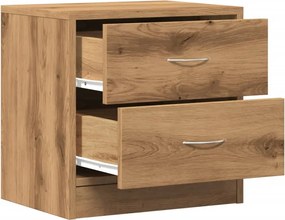 vidaXL Κομοδίνα 2 τεμ. Αρτισιανή Δρυς 40x30x40 εκ. από Επεξεργ. Ξύλο