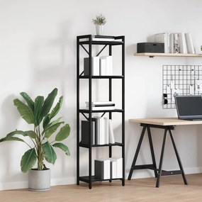 vidaXL Βιβλιοθήκη Μαύρη δρυς 40 x 30 x 153 εκ Επεξεργασμένο ξύλο