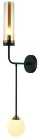 Απλίκα Φωτιστικό Τοίχου E27 8W IP20 Μαύρο 22054 Zambelis-22054-Μαύρο 22054