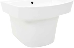 vidaXL Λεκάνη Λευκό 50 x 45 x 41 εκ. Γυαλιστερή Κεραμική