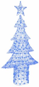 vidaXL Χριστουγεννιάτικο Δέντρο με 240 LED Μπλε 180 cm Ακρυλικό