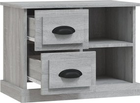 vidaXL Κομοδίνο Γκρι Sonoma 60 x 35,5 x 45 εκ.