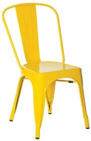Ε5191,9 RELIX Καρέκλα, Μέταλλο Βαφή Κίτρινο  45x51x85cm Καρέκλα Στοιβαζόμενη, , 1 Τεμάχιο