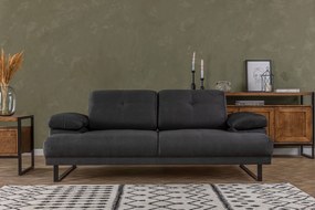 2-Seat Sofa-Bed Mustang - Anthracite Anthracite