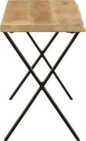 vidaXL Πάγκος με Τεχνοτροπία Live Edge 105 εκ. από Μασίφ Ξύλο Μάνγκο