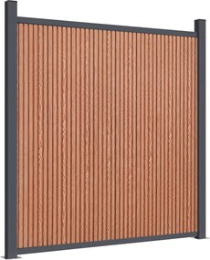 vidaXL Πάνελ Περίφραξης Καφέ 1045 x 186 εκ. από WPC