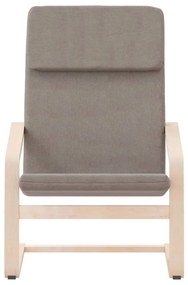 vidaXL Πολυθρόνα Relax Taupe Υφασμάτινη