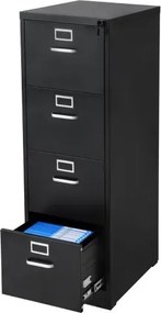 VEVOR 4 Drawer File Cabinet Metal Vertical Cabinet with Lock for Home Office