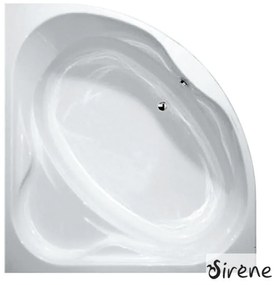 SIRENE Modena Μπανιέρα ακρυλική 120x120 180lt
