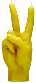 Κερί Χειρονομίας Peace 360gr 20x7x8cm Yellow Candle Hand Παραφίνη