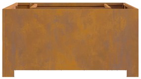 vidaXL Τζάκι Τετράγωνο 80x80x40 εκ Κατασκευασμένο από Ανοξείδωτο Χάλυβα