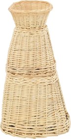 vidaXL Καλάθι Γάτας Σετ 3 τεμ. με Μαξιλάρια 47x34x60 εκ. Φυσική Ιτιά