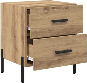 vidaXL Κομοδίνο 2 τμχ. Artisan Oak 40 x 35 x 47,5 εκ