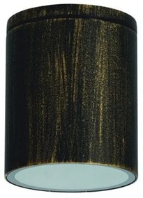 Σποτ Φωτιστικό Οροφής GU10 IP65 Στρογγυλό 35W ACA-LG2301GU10GB-Μαύρο-Χρυσό LG2301GU10GB