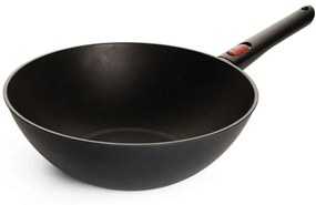 Τηγάνι Wok Αντικολλητικό Με Αποσπώμενη Λαβή Eco Lite QXR 11030ELI-Q 30cm Black Woll 30cm Αλουμίνιο