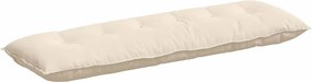 vidaXL Μαξιλάρι Πλάτης Μπεζ 160 x 50 cm Ύφασμα Μικροΐνας