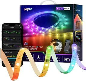 LEPRO SW1-6 RGB Έξυπνη λωρίδα LED, 6 m