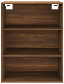 vidaXL Ντουλάπι Τοίχου Κρεμαστό Καφέ δρυς 69,5 x 32,5 x 90 εκ.