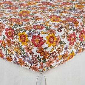 Σεντόνι με λάστιχο από πλυμένο βαμβάκι 25 εκ., Meredith