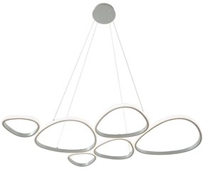Φωτιστικό Οροφής Helix 4316200 107x120cm Led 4132lm 61W 3000K Silver Viokef