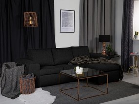 Γωνιακός Καναπές Scandinavian Choice B111, Μαύρο, 232x144x82cm, Πόδια: Ξύλο | Epipla1.gr