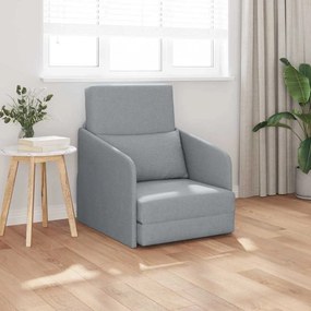 vidaXL Κρεβάτι καναπές Ανοιχτό γκρι 65 x 80 x 83 εκ. ύφασμα