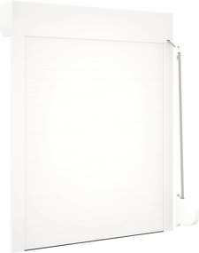 vidaXL Ρολό εισόδου Λευκός 70 x 100 cm Αλουμίνιο και Πολυουρεθάνη