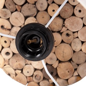 Επιτραπέζιο Φωτιστικό Κυλινδρικό TWIGGY C4427 Driftwood Φυσικό - Μπέζ Φ24,5x45Υ εκ. 24.5x24.5x45 εκ.