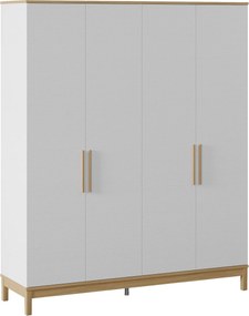 Ντουλάπα Ξύλο / Λευκό Δρυς DEVUFLA 181.1x52.3x219.85