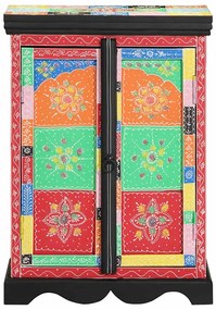 vidaXL Πολύχρωμο Τραπέζι Κονσόλας 50x30x75 εκ. από Στερεό Ξύλο Μάνγκο