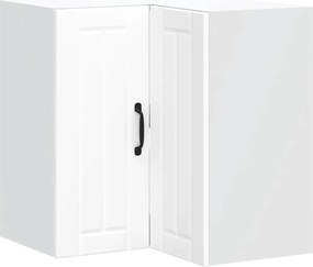 vidaXL Γωνιακό ντουλάπι τοίχου κουζίνας "Lucca" Λευκό