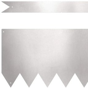 vidaXL Περίγραμμα γκαζόν 30 pcs Ασημί 100 x 0.05 x 20 εκ