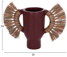 ΕΠΙΤΡΑΠΕΖΙΟ ΔΙΑΚΟΣΜΗΤΙΚΟ ΒΑΖΟ ALICA HM4668.06S ΒΥΣΣΙΝΙ ΤΕΡΑΚΟΤΑ &amp; GRASS--55x19x34Υεκ (1 Τεμμάχια)