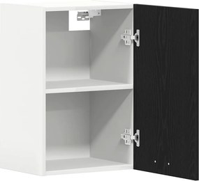 vidaXL Κρεμαστό Ντουλάπι Μαύρο Δρυς 40x31x60 εκ. από Τεχνητό Ξύλο