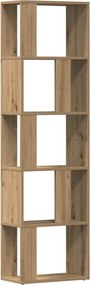 vidaXL Βιβλιοθήκη Artisan Δρυς 45x24x159 εκ. Επεξεργασμένο Ξύλο