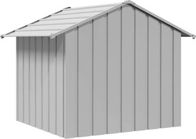 vidaXL Σπιτάκι σκύλου με οροφή 131x101x102 cm Γαλβανισμένος χάλυβας