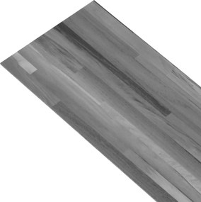 vidaXL Πλάκες Δαπέδου 18 pcs Γκρι 5,26 τ.μ. PVC