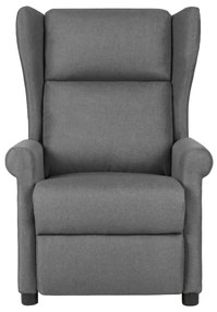 vidaXL Πολυθρόνα Ανακλινόμενη Ανοιχτό Γκρι Υφασμάτινη