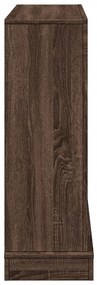 vidaXL Πλαίσιο Τζακιού Καφέ Δρυς 100x30x87,5 εκ. από Επεξ. Ξύλο