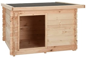 vidaXL Σπιτάκι Σκύλου 122,5x118x82,6 εκ./14 χιλ. Μασίφ Ξύλο Πεύκου