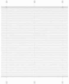 vidaXL Πλισέ περσίδα Λευκό 115x100 cm Πλάτος υφάσματος 114,4 cm