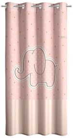 Παιδική Κουρτίνα (160x250) Με Τρουκς Saint Clair Africa Pink