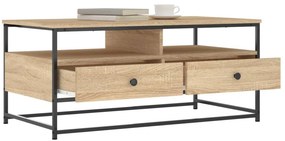 vidaXL Τραπεζάκι Σαλονιού Sonoma Δρυς 100 x 51 x 45 εκ. Επεξεργ. Ξύλο