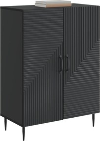vidaXL Πλαϊνό γραφείο Μαύρο 66 x 34,5 x 89,5 εκ Επεξεργασμένο Ξύλο