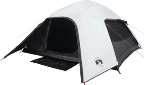 vidaXL Σκηνή Οικογενειακή 6 Ατόμων Αδιάβροχη Λευκή Ύφασμα Συσκότισης