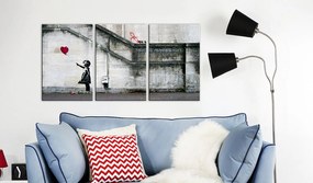 Πίνακας - There is always hope (Banksy) - triptych 60x30